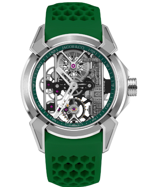 Review Jacob & Co Epic X Titanium Green Neoralithe Inner Ring EX110.20.AQ.AA.ABRUA Replica watch